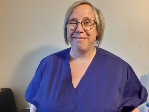 Mrs Mary Ann McFadyen, a member of staff at Arrochar GP Surgery.